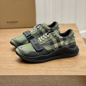 バーバリー チェック コットンキャンバス スニーカー ヴェール ノワール shoes256