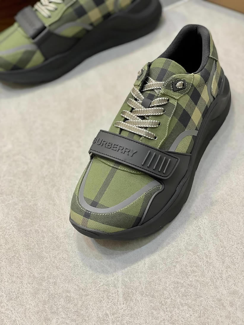バーバリー チェック コットンキャンバス スニーカー ヴェール ノワール shoes256 - 画像 (6)