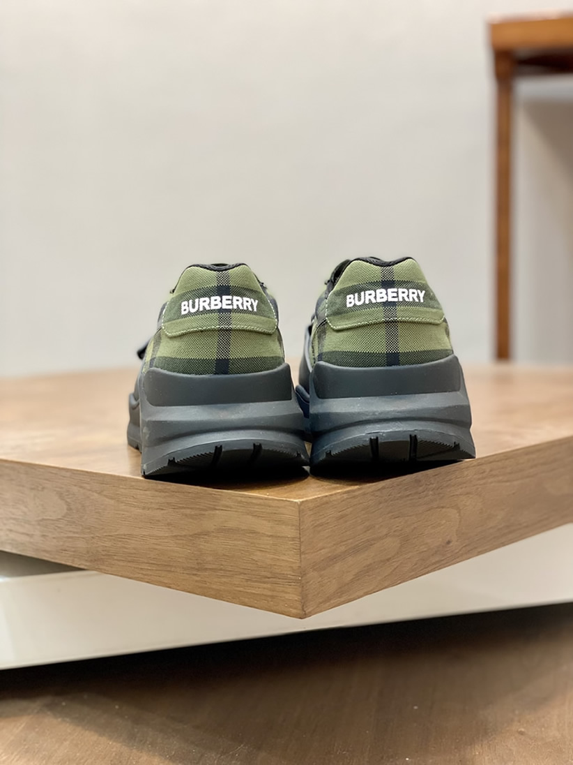 バーバリー チェック コットンキャンバス スニーカー ヴェール ノワール shoes256 - 画像 (7)
