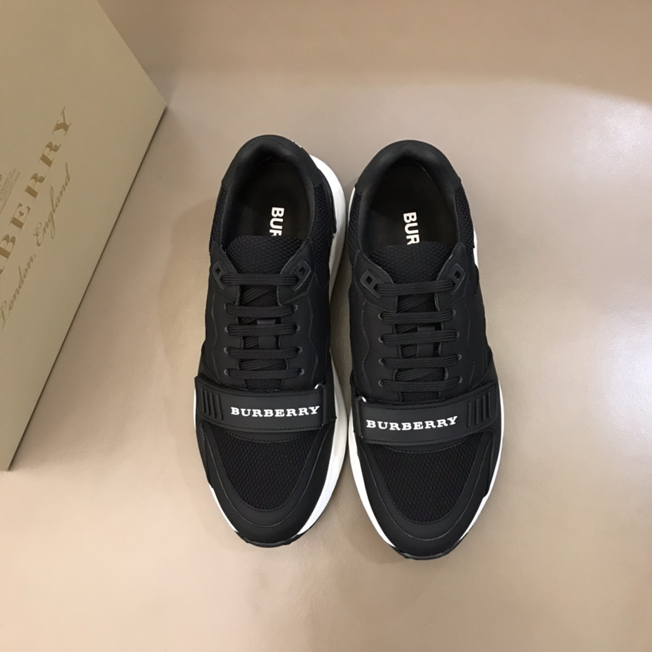 バーバリー テクニカル メッシュ&ヌバック スニーカー ノワール shoes258 - 画像 (2)