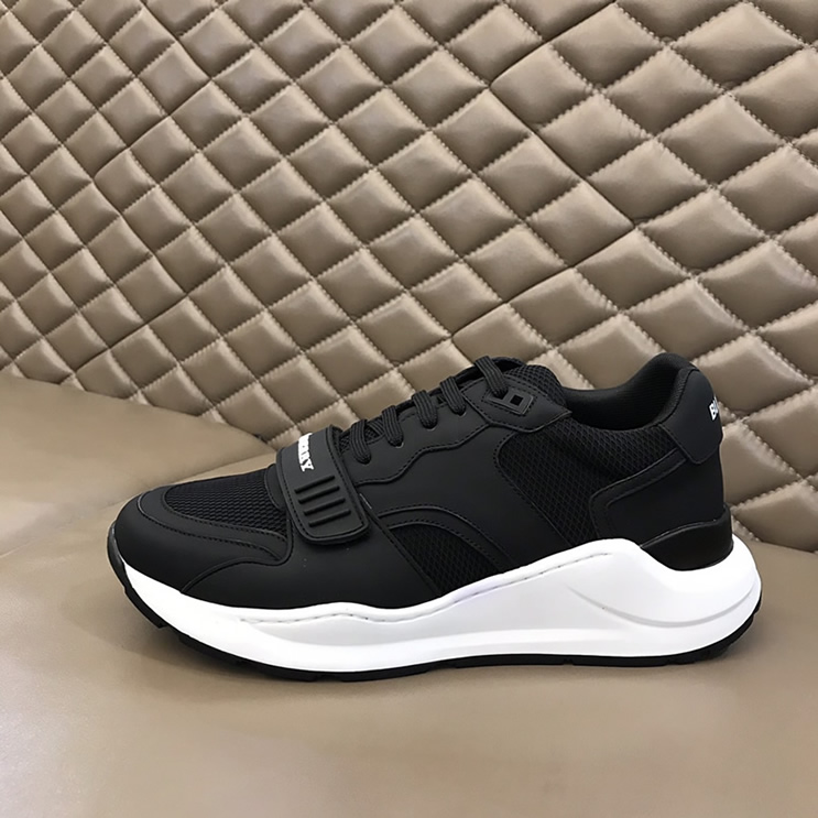 バーバリー テクニカル メッシュ&ヌバック スニーカー ノワール shoes258 - 画像 (5)
