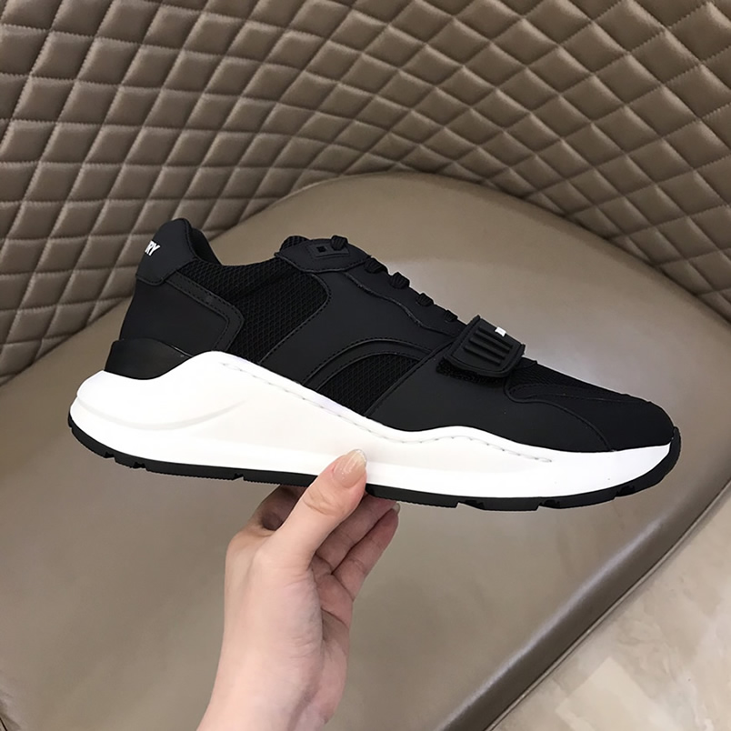 バーバリー テクニカル メッシュ&ヌバック スニーカー ノワール shoes258 - 画像 (6)