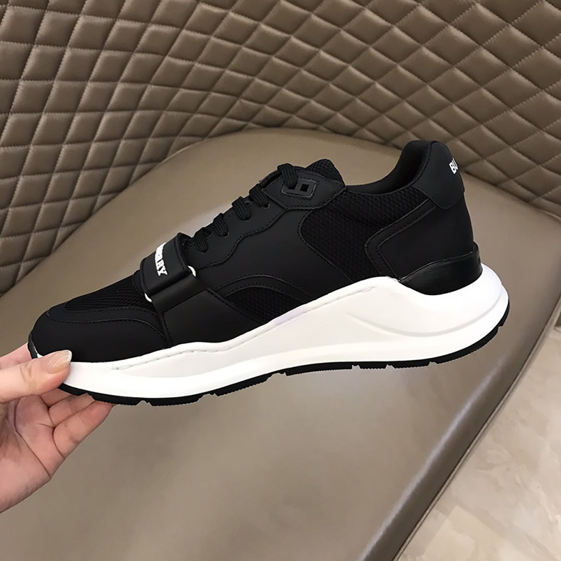 バーバリー テクニカル メッシュ&ヌバック スニーカー ノワール shoes258 - 画像 (8)