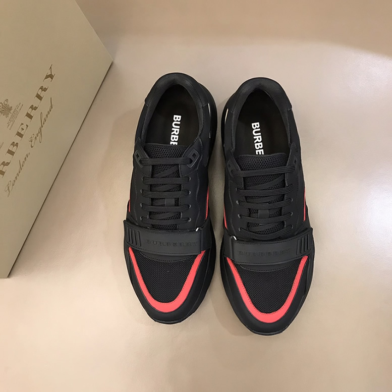 バーバリー テクニカル ファブリック スニーカー ノワール ルージュ shoes262 - 画像 (2)