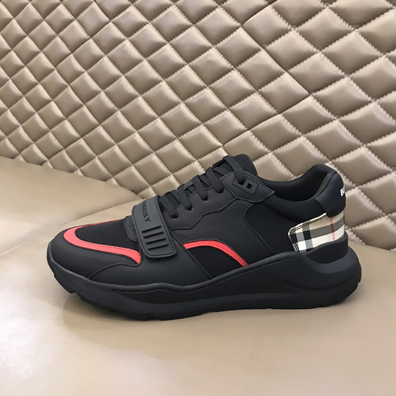 バーバリー テクニカル ファブリック スニーカー ノワール ルージュ shoes262 - 画像 (5)