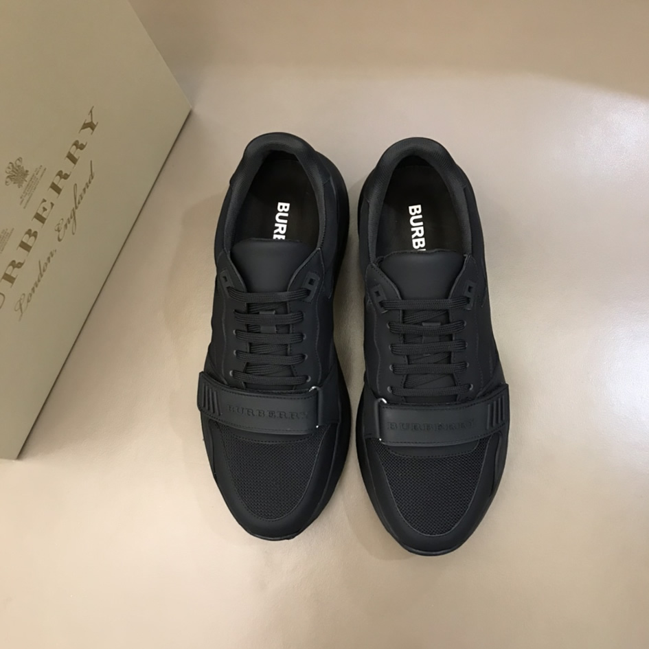バーバリー テクニカル メッシュ&レザー スニーカー ノワール shoes265 - 画像 (2)