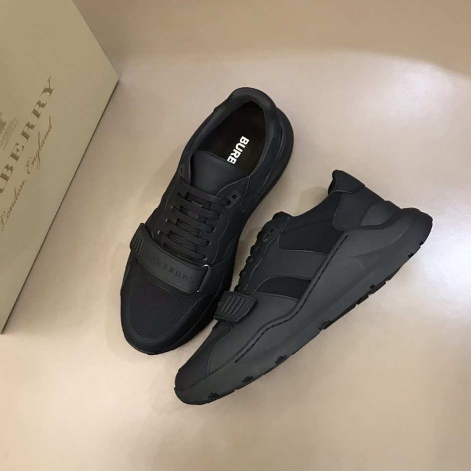 バーバリー テクニカル メッシュ&レザー スニーカー ノワール shoes265 - 画像 (3)