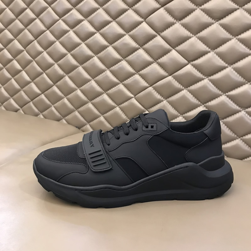 バーバリー テクニカル メッシュ&レザー スニーカー ノワール shoes265 - 画像 (5)