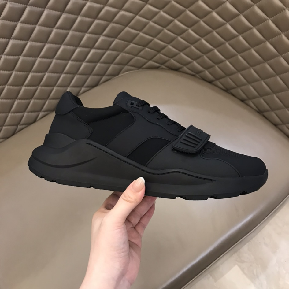 バーバリー テクニカル メッシュ&レザー スニーカー ノワール shoes265 - 画像 (6)
