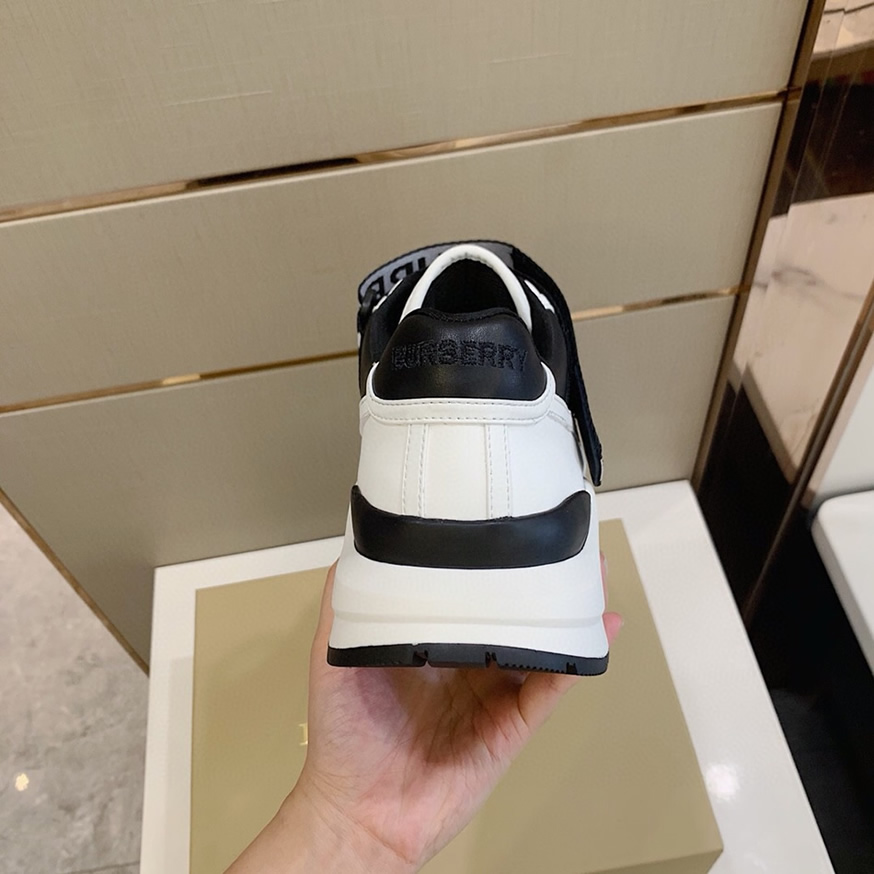 バーバリー スムース カーフレザー スニーカー ノワール ブランク shoes266 - 画像 (6)
