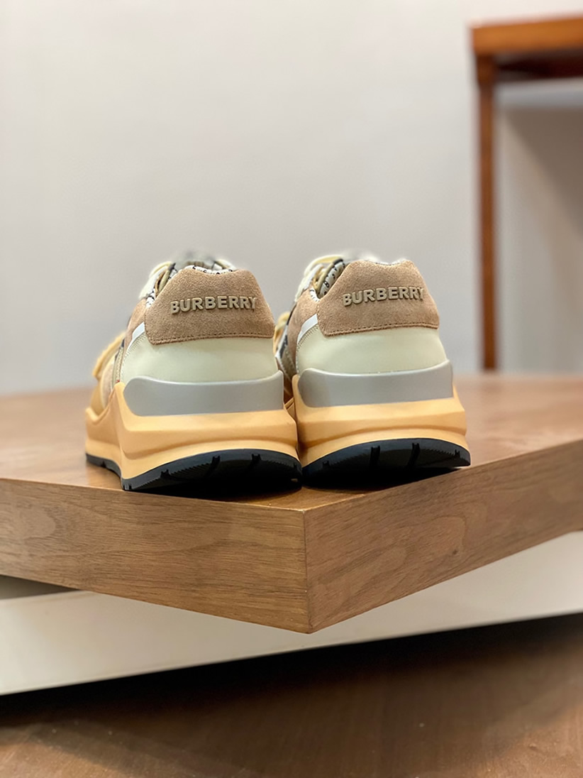 バーバリー ヴィンテージチェック&スエード スニーカー カフェ shoes268 - 画像 (8)