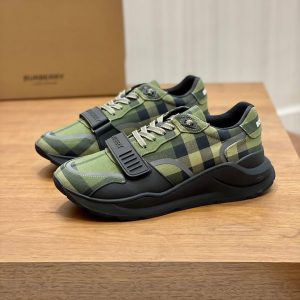 バーバリー チェック コットン スニーカー ヴェール ミリテール shoes269