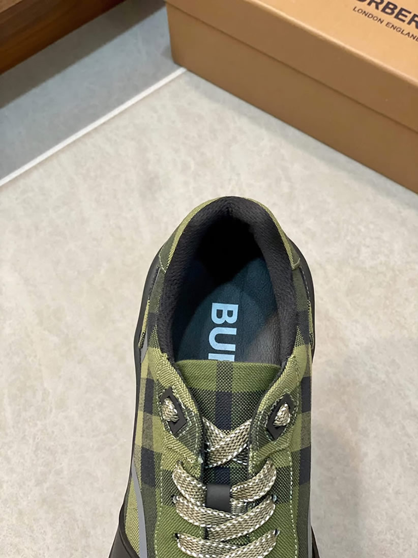 バーバリー チェック コットン スニーカー ヴェール ミリテール shoes269 - 画像 (7)