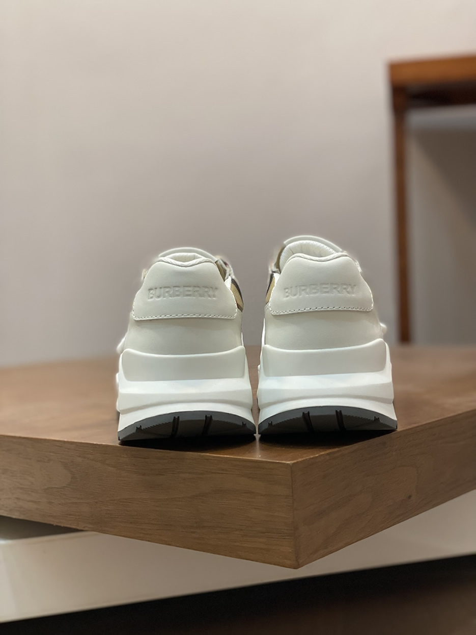 バーバリー ヴィンテージチェック&レザー スニーカー ブランク shoes270 - 画像 (8)