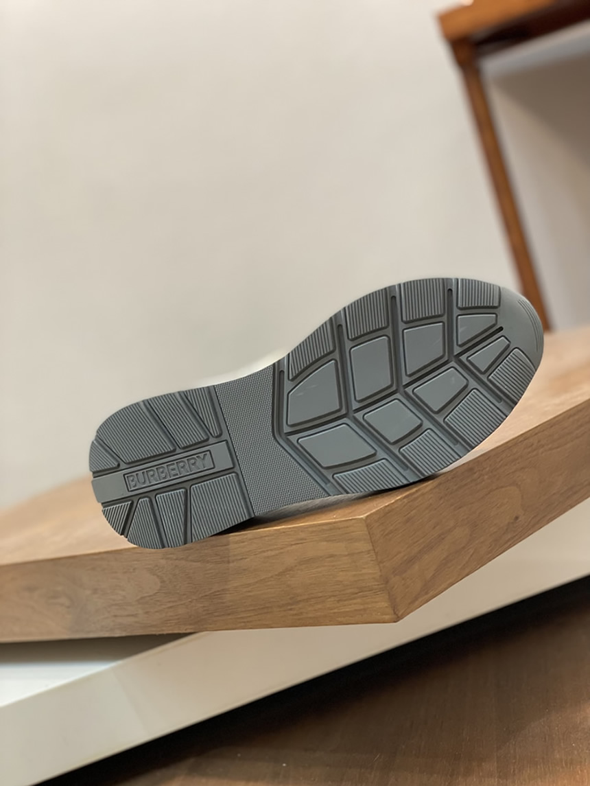 バーバリー ヴィンテージチェック&レザー スニーカー ブランク shoes270 - 画像 (9)