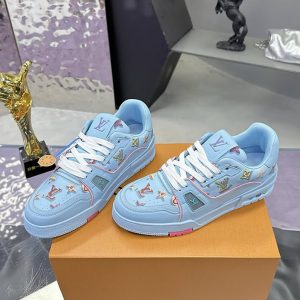 ルイ・ヴィトン LV トレイナー ライン スニーカー シエル shoes277