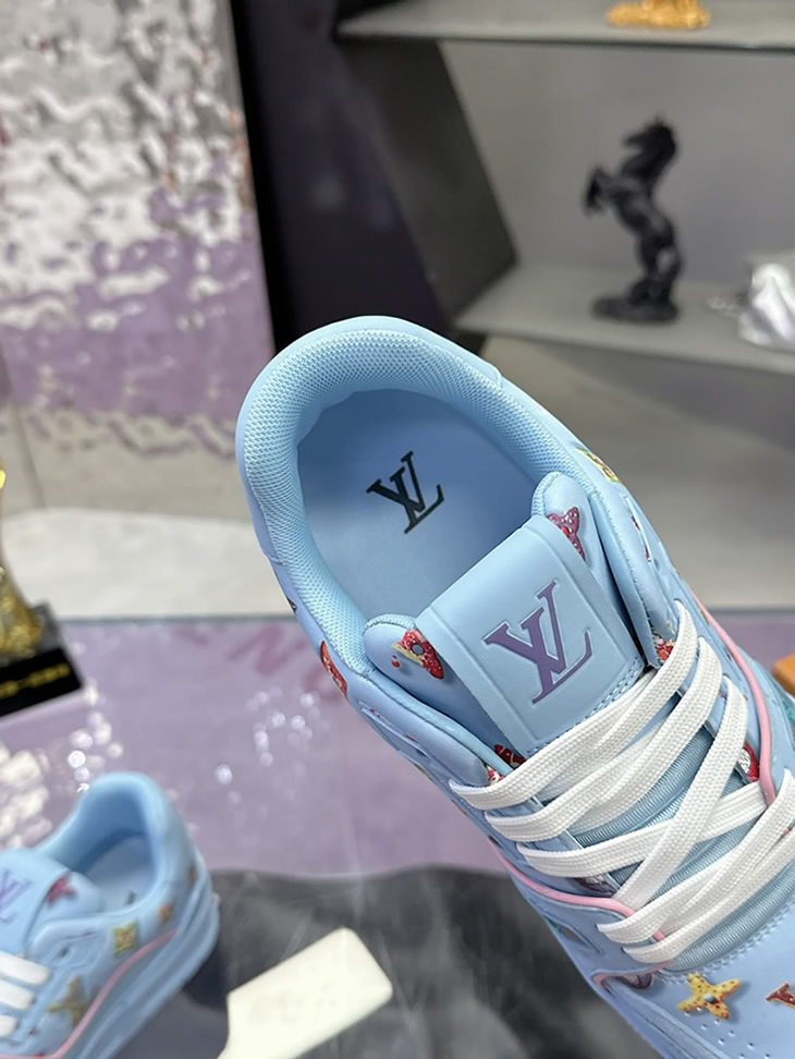 ルイ・ヴィトン LV トレイナー ライン スニーカー シエル shoes277 - 画像 (8)