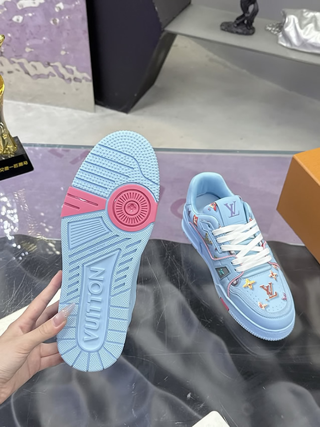 ルイ・ヴィトン LV トレイナー ライン スニーカー シエル shoes277 - 画像 (9)