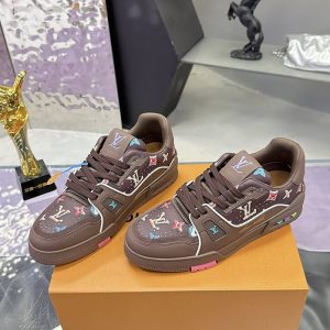 ルイ・ヴィトン LV トレイナー ライン スニーカー マロン shoes278