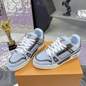 ルイ・ヴィトン LV トレイナー ライン スニーカー シエル マロン shoes279