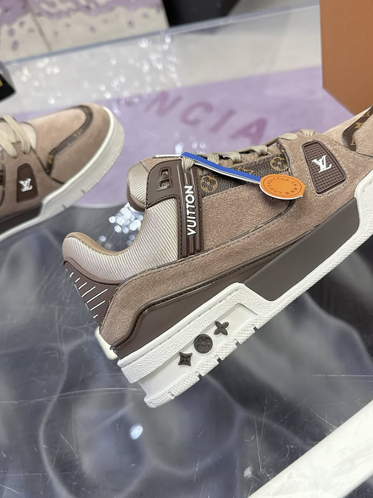 ルイ・ヴィトン LV トレイナー ライン スニーカー トープ マロン shoes280 - 画像 (8)