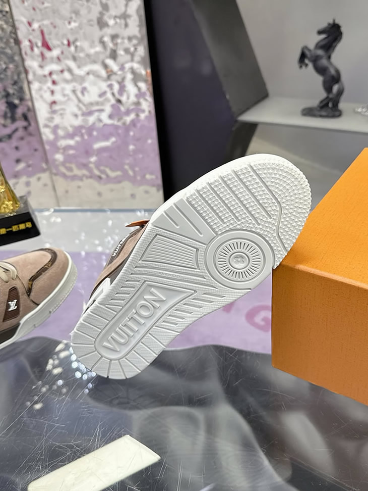 ルイ・ヴィトン LV トレイナー ライン スニーカー トープ マロン shoes280 - 画像 (9)