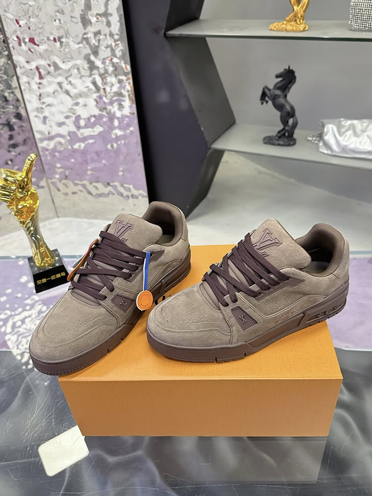 ルイ・ヴィトン LV トレイナー ライン スニーカー ショコラ shoes282
