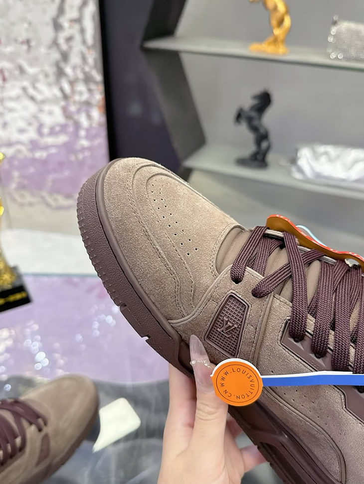 ルイ・ヴィトン LV トレイナー ライン スニーカー ショコラ shoes282 - 画像 (6)