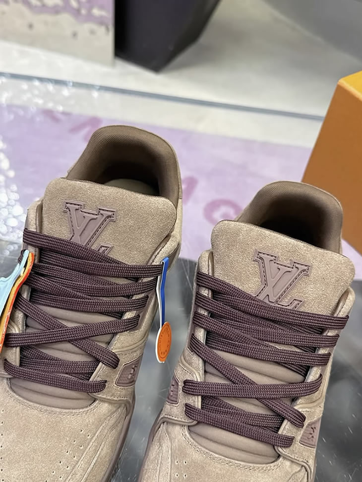 ルイ・ヴィトン LV トレイナー ライン スニーカー ショコラ shoes282 - 画像 (8)