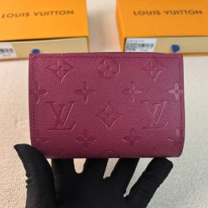 ルイヴィトン 財布 モノグラムアンプラント ポルトフォイユ・クレア ボルドー M86366