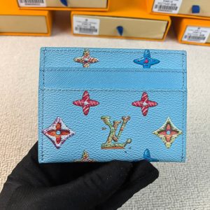 ルイヴィトン カードケース タイラー・ザ・クリエイター コラボ ポルト カルト・サーンプル ブルー M28284