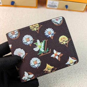 ルイヴィトン 二つ折り財布 タイラー・ザ・クリエイター コラボ ポルトフォイユ・ミュルティプル ショコラ M27547