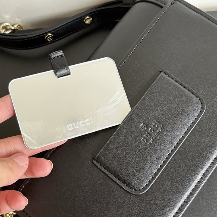 グッチ バッグ GGマーモント スモール ショルダーバッグ ブラック レディース GU826761 - 画像 (8)