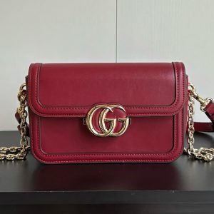 グッチ バッグ GGマーモント スモール ショルダーバッグ レッド レディースGU826761
