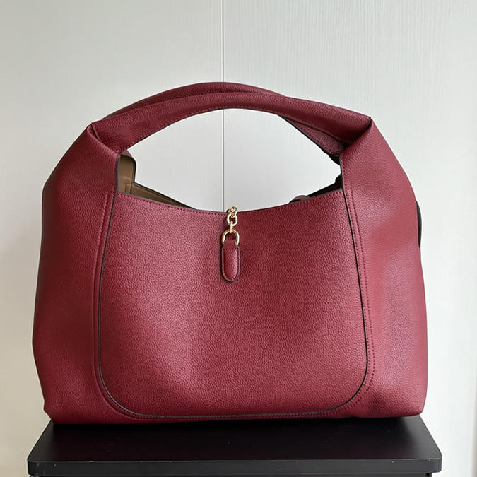 グッチ バッグ Gucci B マキシ トートバッグ レッド レザー ポーチ付き レディース GU837466 - 画像 (3)