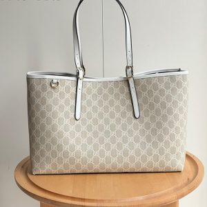 グッチ バッグ GGスプリーム トートバッグ ベージュ ホワイト レディース GU815213