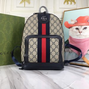 グッチ バッグ オフィディア GG スモール バックパック ダークブルー ベージュ GU547965