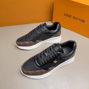 ルイヴィトン スニーカー ラン 55・ライン モノグラム キャンバス ブラック shoes284