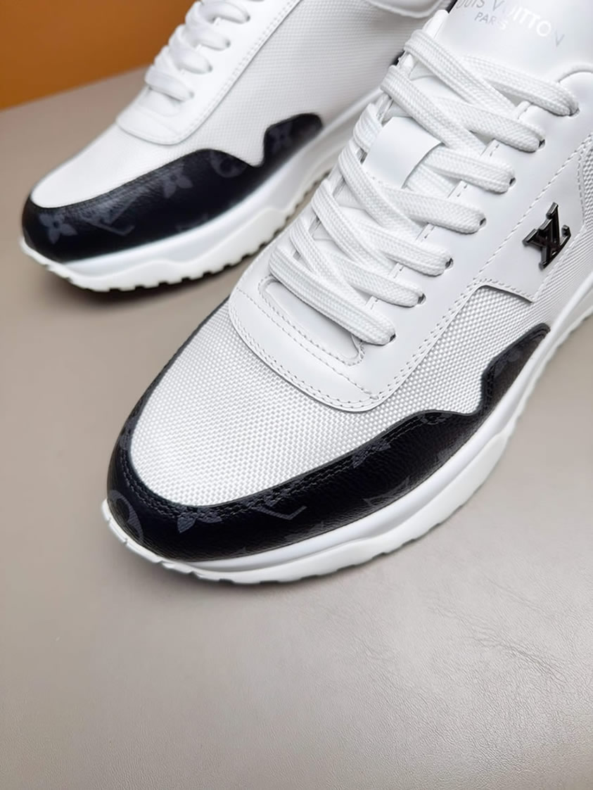 ルイヴィトン スニーカー ラン 55・ライン モノグラム エクリプス ホワイト ブラック shoes285 - 画像 (7)