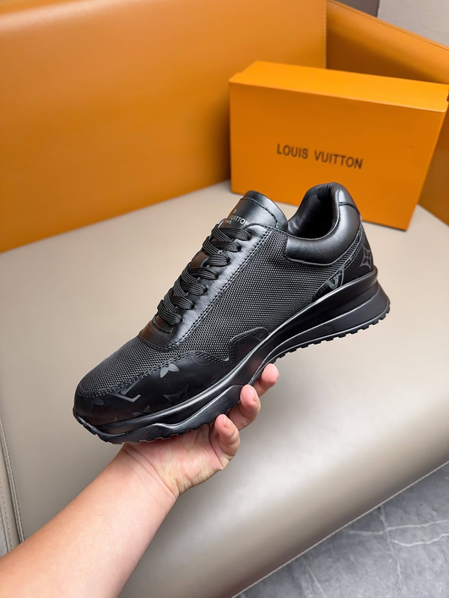 ルイヴィトン スニーカー ラン 55・ライン モノグラム エクリプス オールブラック shoes286 - 画像 (6)