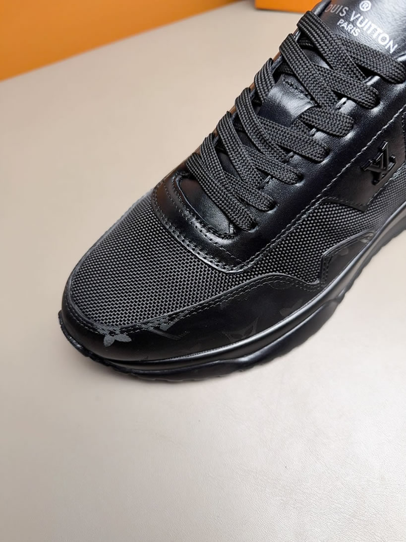 ルイヴィトン スニーカー ラン 55・ライン モノグラム エクリプス オールブラック shoes286 - 画像 (7)