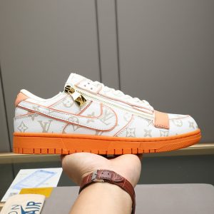 ルイヴィトン ナイキ コラボスニーカー ダンク ロー ホワイト オレンジ shoes288