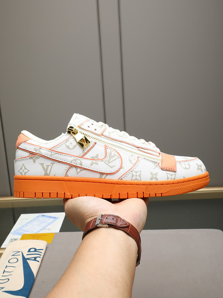 ルイヴィトン ナイキ コラボスニーカー ダンク ロー ホワイト オレンジ shoes288