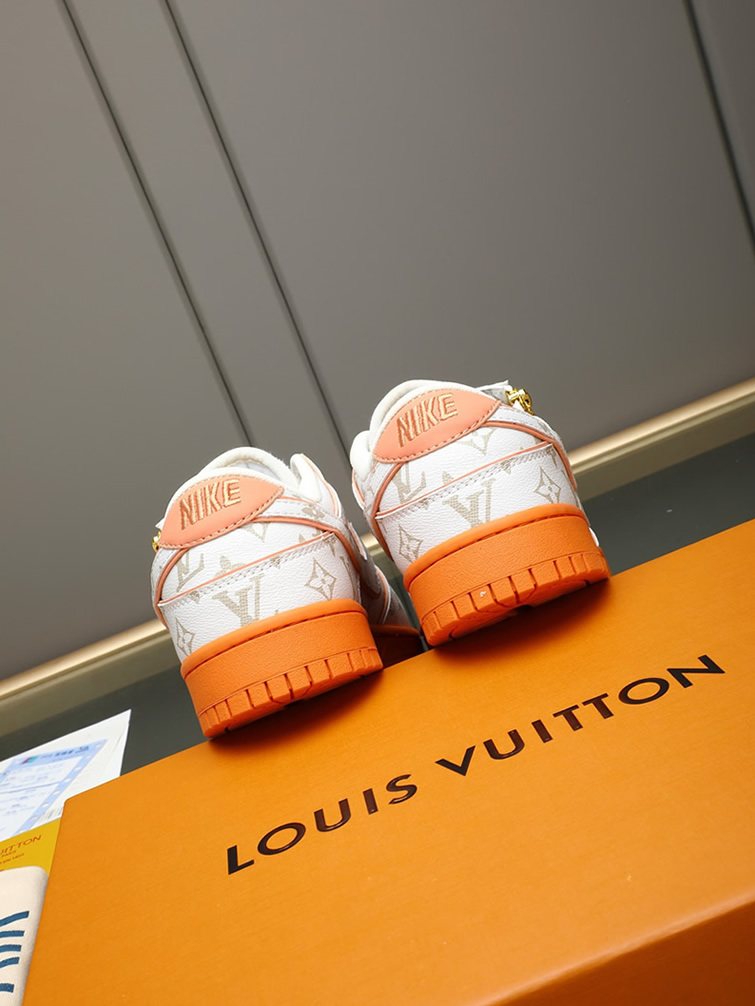 ルイヴィトン ナイキ コラボスニーカー ダンク ロー ホワイト オレンジ shoes288 - 画像 (5)