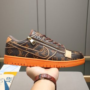 ルイヴィトン ナイキ コラボスニーカー ダンク ロー モノグラム ブラウン オレンジ shoes290