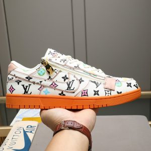 ルイヴィトン ナイキ コラボスニーカー ダンク ロー ホワイト マルチカラー オレンジ shoes293