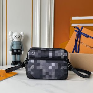 ルイヴィトン アマゾン ショルダーバッグ ダミエ ポップ ブラック グレー M29273