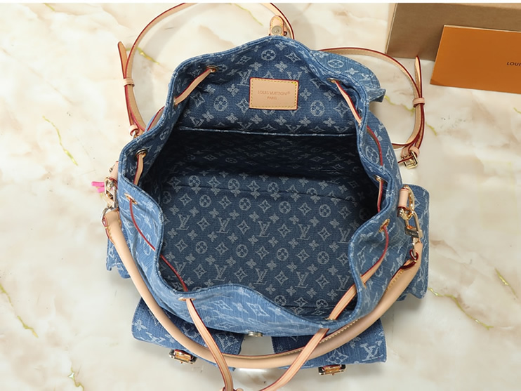 ルイヴィトン リュックサック バックパック モノグラム デニム ブルー M27330 - 画像 (9)