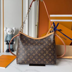 ルイヴィトン ショルダーバッグ ブローニュ モノグラム チェーン ブラウン 2WAY M13689