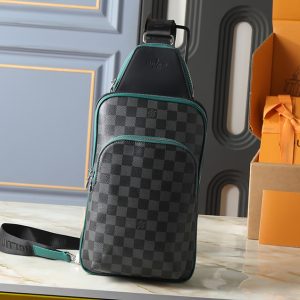 ルイヴィトン ショルダーバッグ アヴェニュー ダミエ グラフィット グリーン N40841